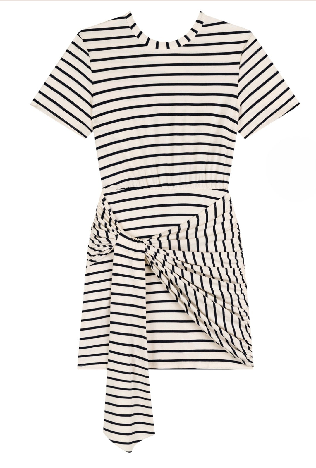 Vestido corto de rayas con lazada de Lez a Lez